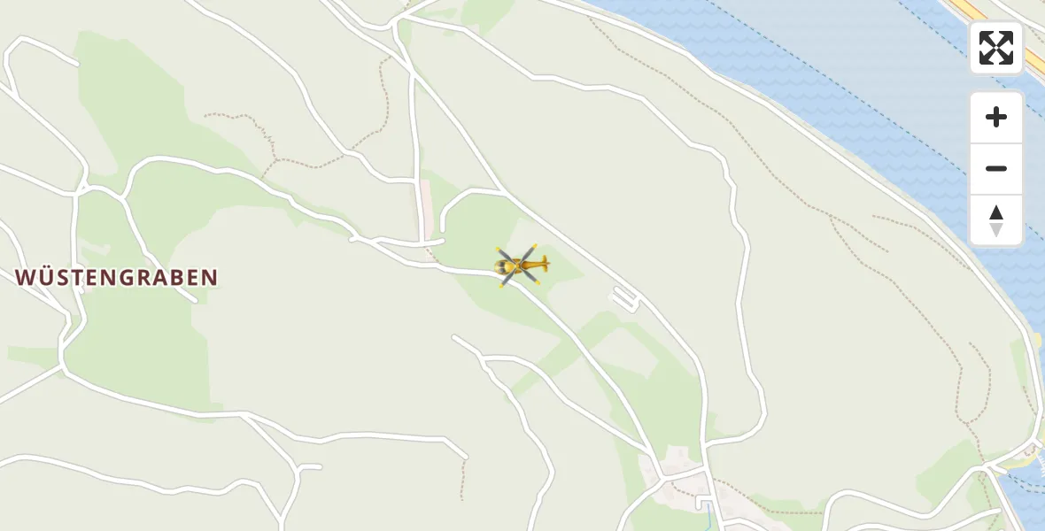 Flugroute Ambulanzhubschrauber Schluchsee - Schluchsee, 24 April 2026, 15:13