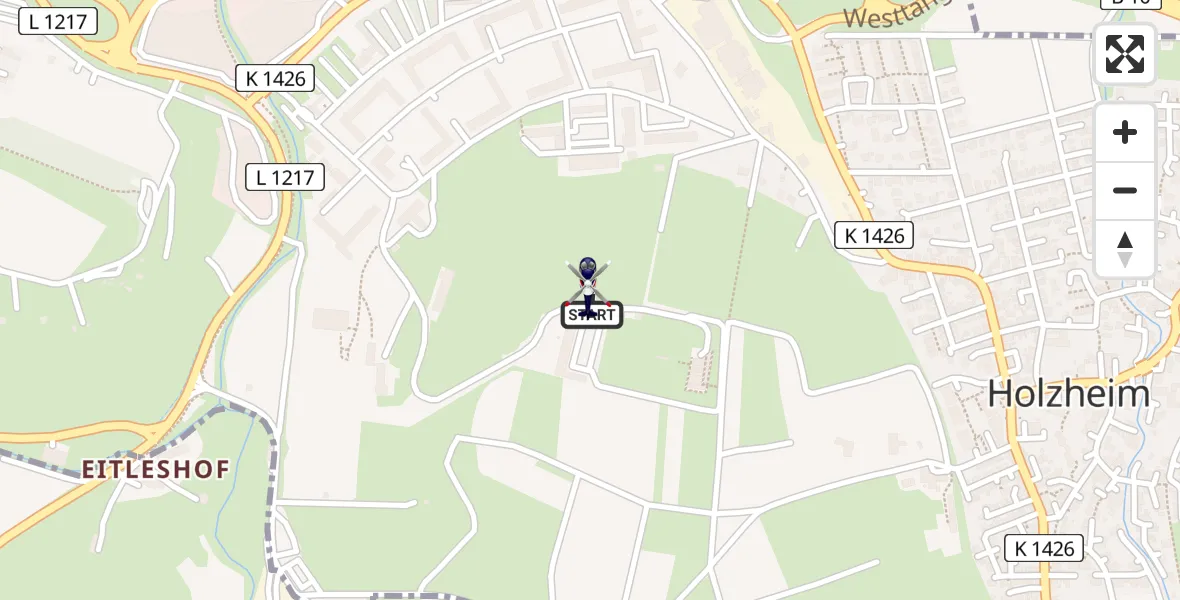 Flugroute Polizeihubschrauber Göppingen - Göppingen, 24 April 2026, 16:10