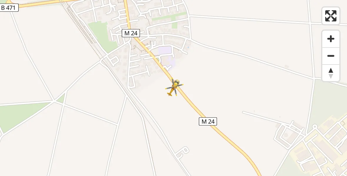 Flugroute Rettungshubschrauber Hohenbrunn - Hohenbrunn, 24 April 2026, 17:51