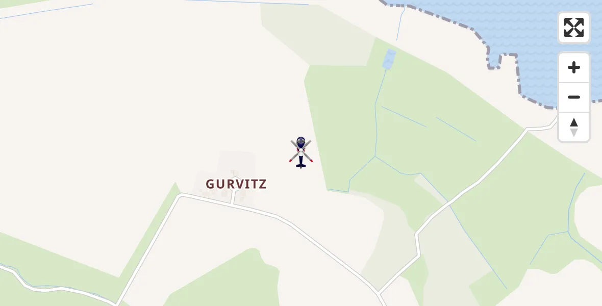 Flugroute Polizeihubschrauber Rambin - Rambin, 24 April 2026, 19:38