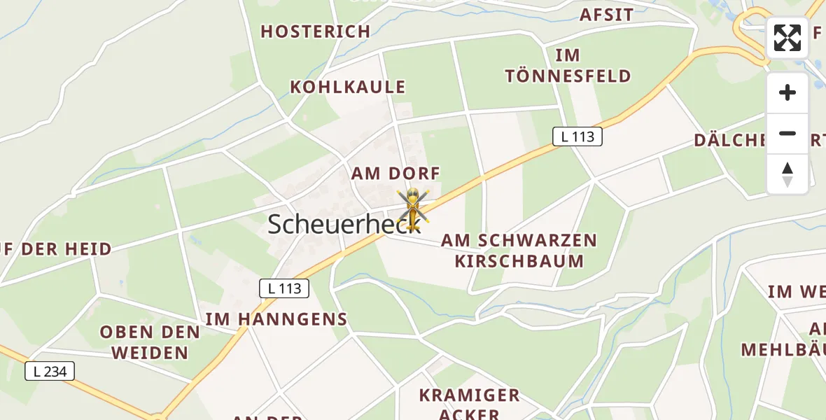 Flugroute Rettungshubschrauber Bad Münstereifel - Bad Münstereifel, 25 April 2026, 11:33