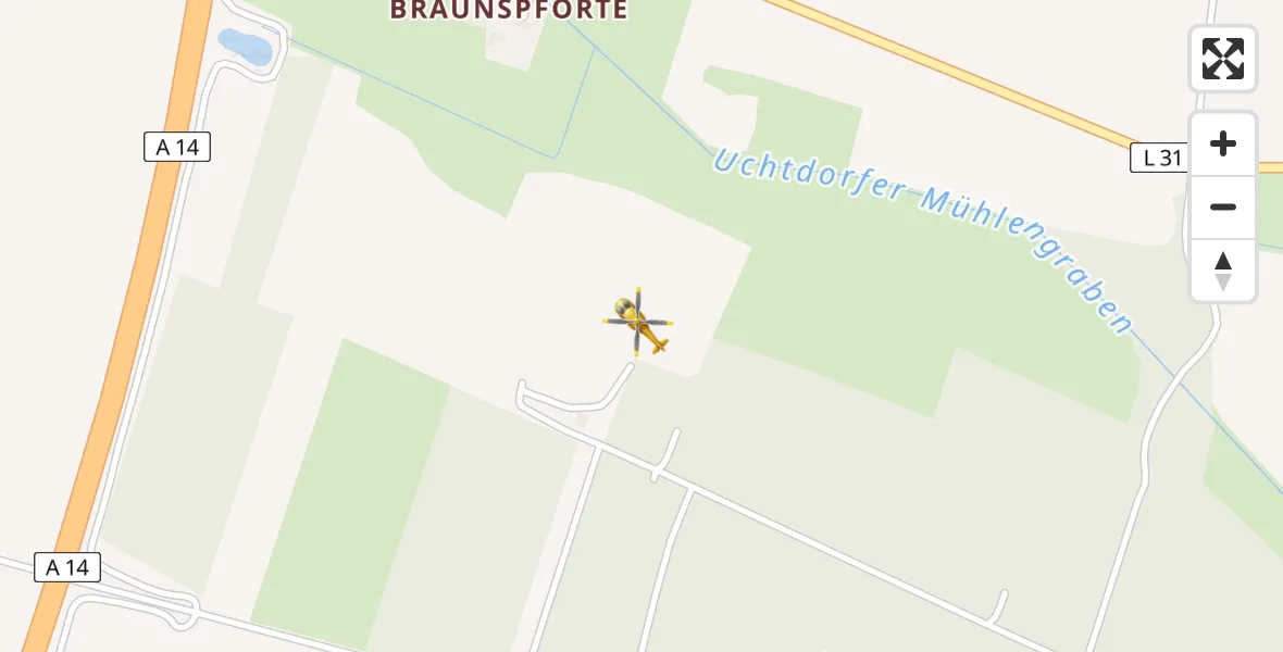 Flugroute Rettungshubschrauber Burgstall - Burgstall, 26 April 2026, 12:49