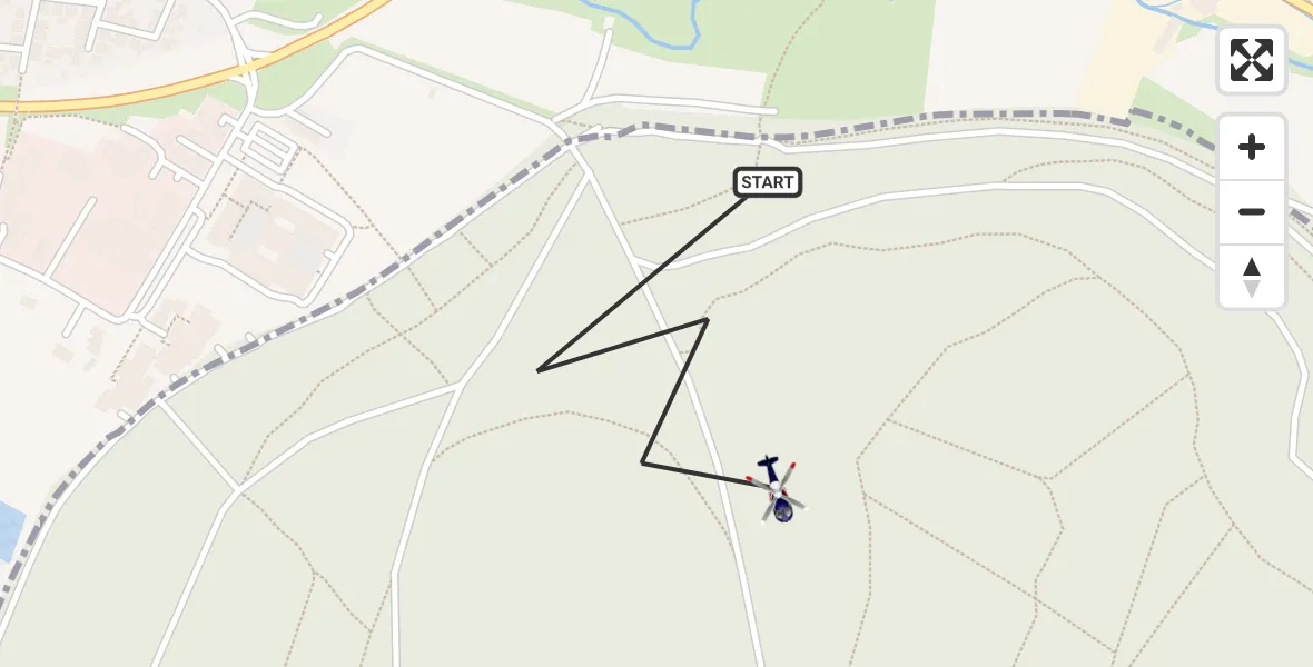 Flugroute Polizeihubschrauber Forstwald - Forstwald, 26 April 2026, 19:35