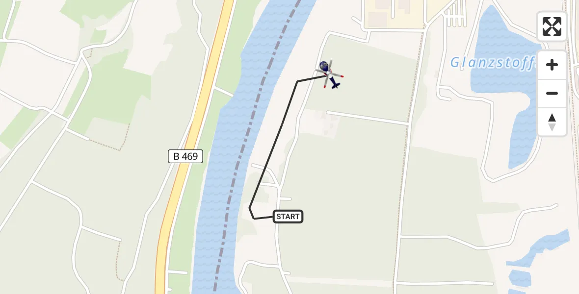 Flugroute Polizeihubschrauber Erlenbach a.Main - Erlenbach a.Main, 26 April 2026, 20:40