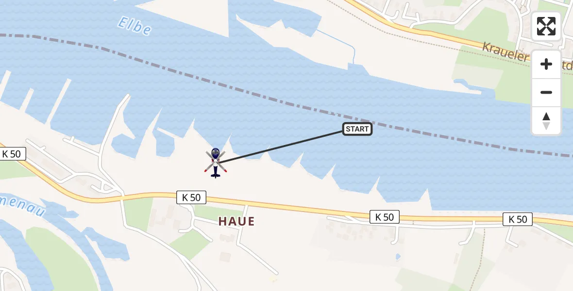 Flugroute Polizeihubschrauber Winsen (Luhe) - Winsen (Luhe), 27 April 2026, 07:10