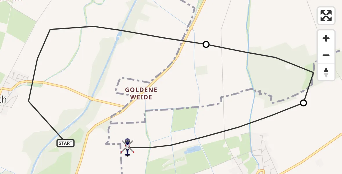 Flugroute Polizeihubschrauber Ettringen - Langerringen, 27 April 2026, 08:49