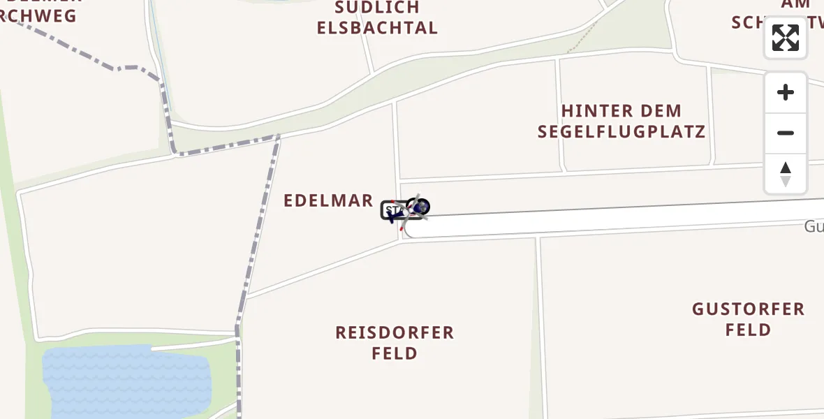 Flugroute Polizeihubschrauber Grevenbroich - Grevenbroich, 27 April 2026, 10:32