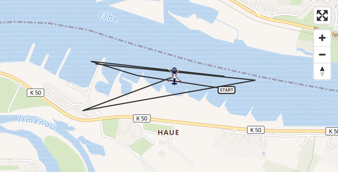 Flugroute Polizeihubschrauber Winsen (Luhe) - Winsen (Luhe), 27 April 2026, 12:32