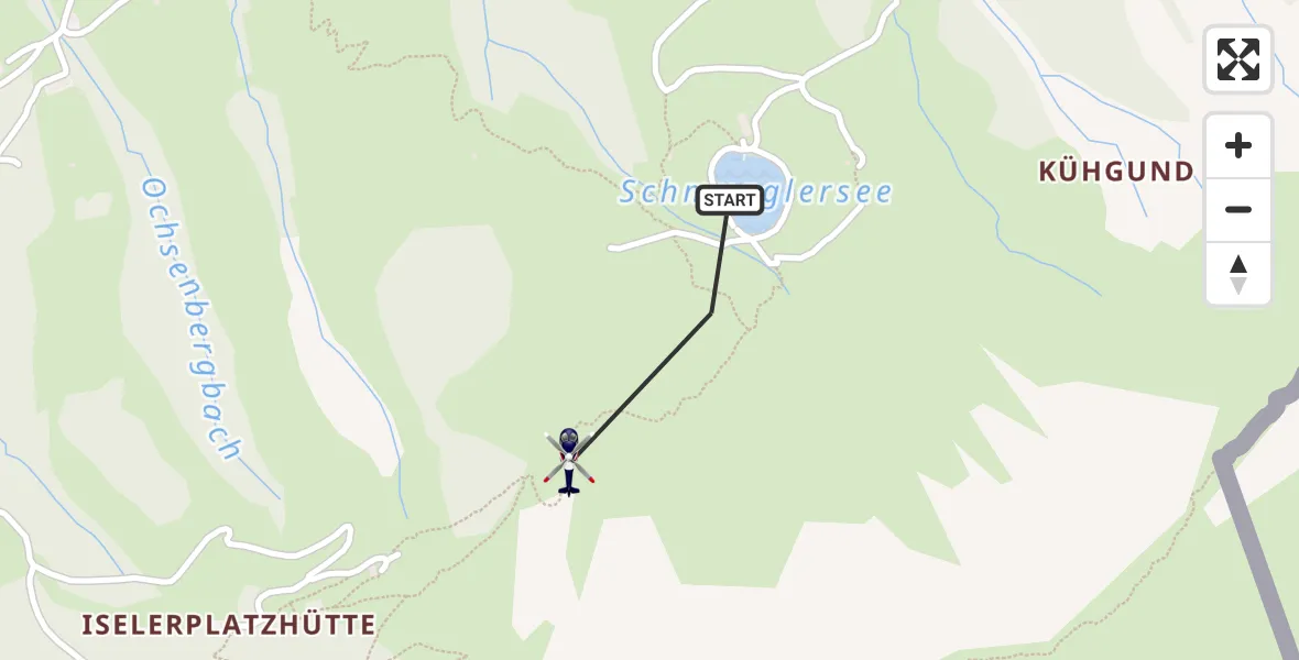 Flugroute Polizeihubschrauber Bad Hindelang - Bad Hindelang, 27 April 2026, 21:46