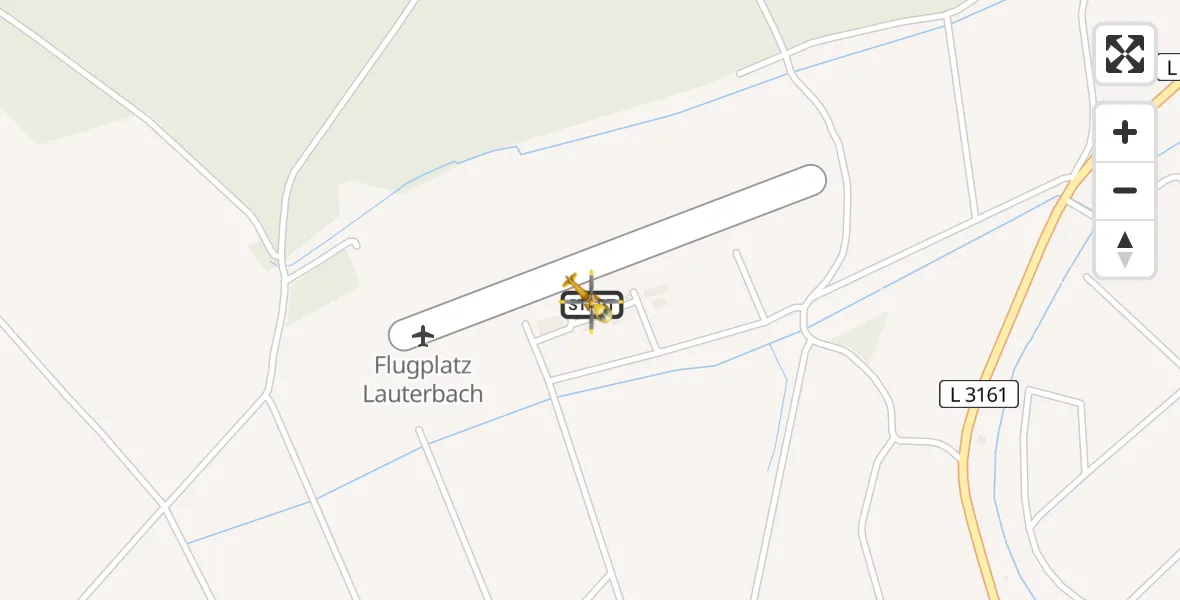 Flugroute Ambulanzhubschrauber Lauterbach Flugplatz - Lauterbach Flugplatz, 28 April 2026, 07:56