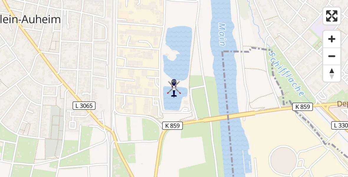 Flugroute Polizeihubschrauber Hanau - Hanau, 28 April 2026, 08:50