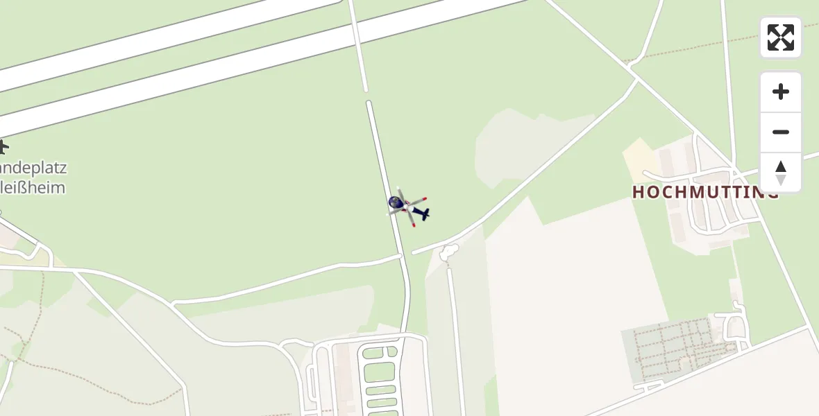 Flugroute Polizeihubschrauber Oberschleissheim Hubschrauberlandeplatz - Oberschleissheim Hubschrauberlandeplatz, 28 April 2026, 09:06
