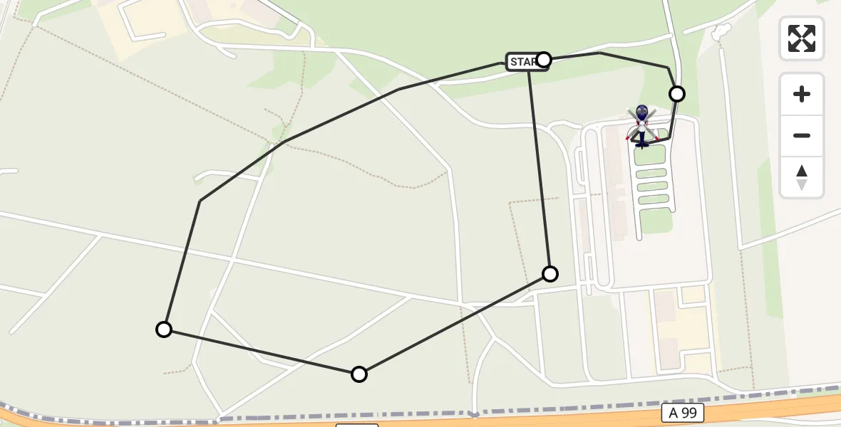 Flugroute Polizeihubschrauber Oberschleissheim Hubschrauberlandeplatz - Oberschleißheim, 28 April 2026, 09:21