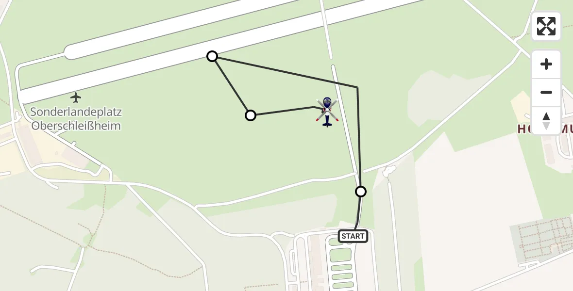 Flugroute Polizeihubschrauber Oberschleißheim - Oberschleissheim Hubschrauberlandeplatz, 28 April 2026, 09:46