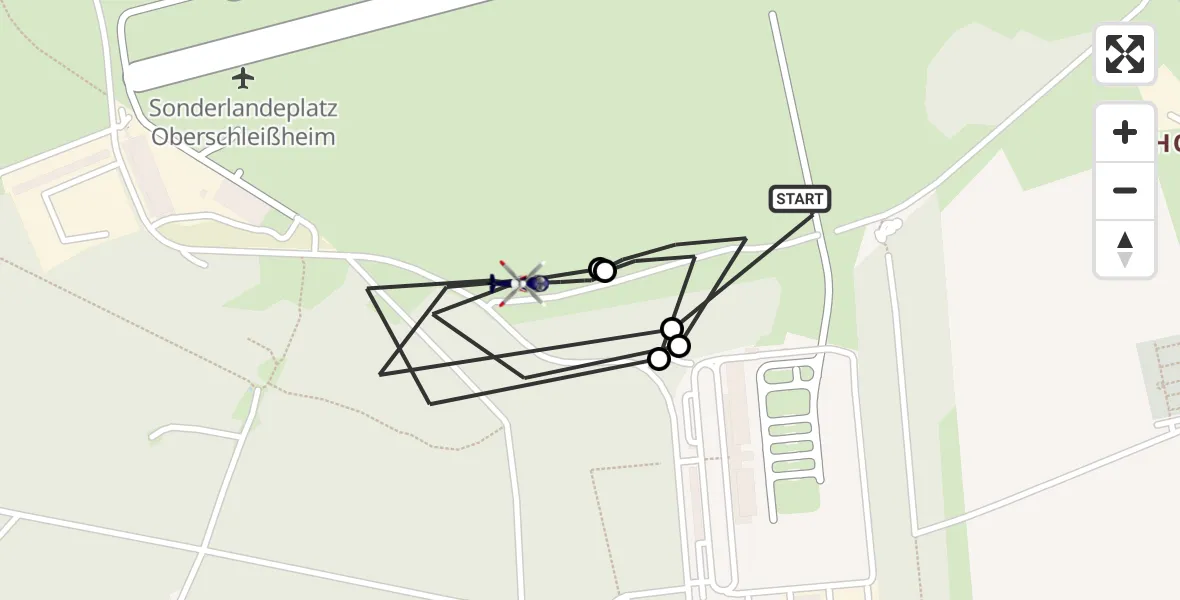 Flugroute Polizeihubschrauber Oberschleissheim Hubschrauberlandeplatz - Oberschleißheim, 28 April 2026, 10:22