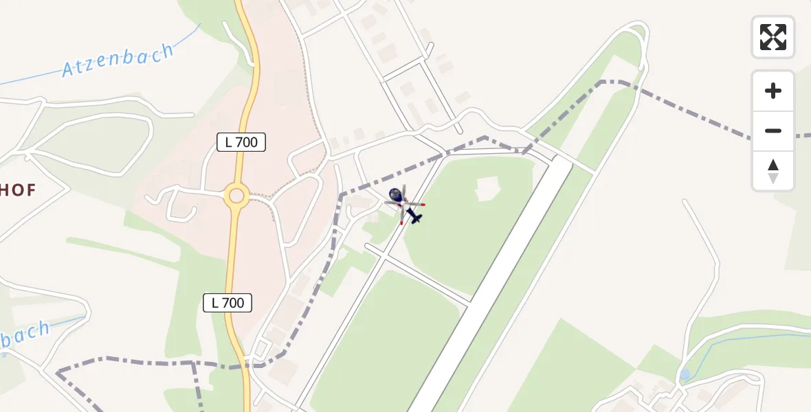 Flugroute Polizeihubschrauber Zweibrücken - Zweibrücken, 28 April 2026, 11:06