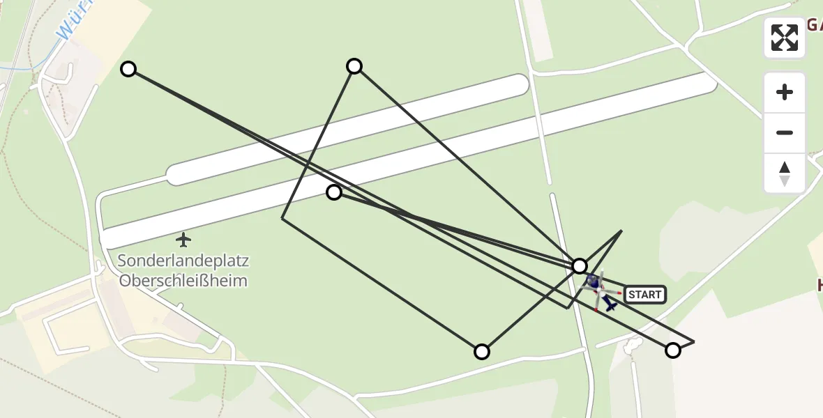 Flugroute Polizeihubschrauber Oberschleissheim Hubschrauberlandeplatz - Oberschleissheim Hubschrauberlandeplatz, 28 April 2026, 12:21