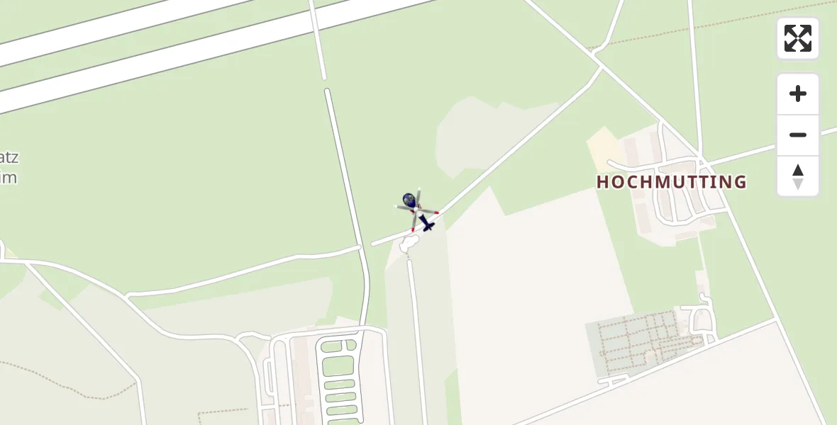 Flugroute Polizeihubschrauber Oberschleissheim Hubschrauberlandeplatz - Oberschleissheim Hubschrauberlandeplatz, 28 April 2026, 12:25