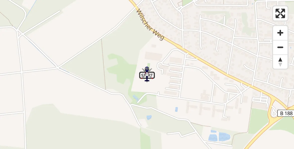Flugroute Polizeihubschrauber Gifhorn Bundespolizei Hubschrauberlandeplatz - Gifhorn Bundespolizei Hubschrauberlandeplatz, 28 April 2026, 16:54