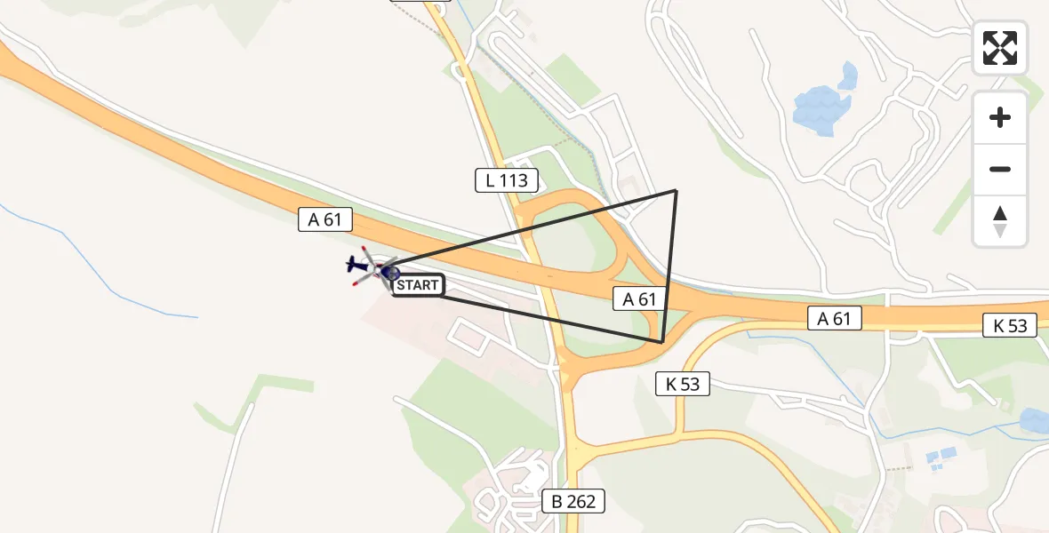 Flugroute Polizeihubschrauber Mendig - Mendig, 28 April 2026, 21:21