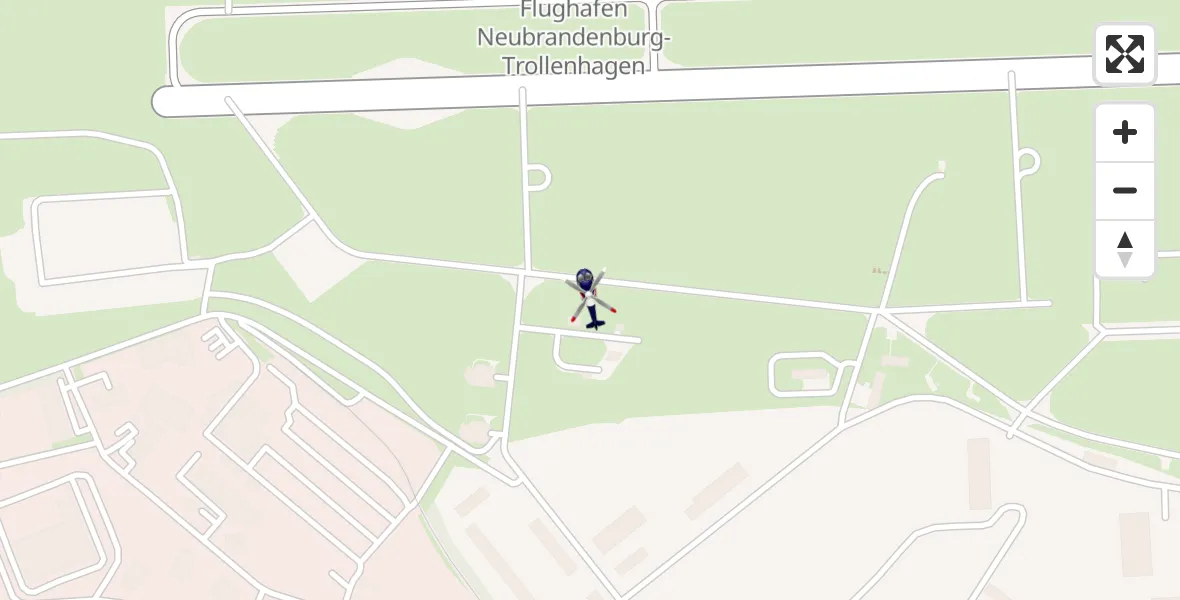Flugroute Polizeihubschrauber Neubrandenburg Trollenhagen Flughafen - Neubrandenburg Trollenhagen Flughafen, 29 April 2026, 03:47