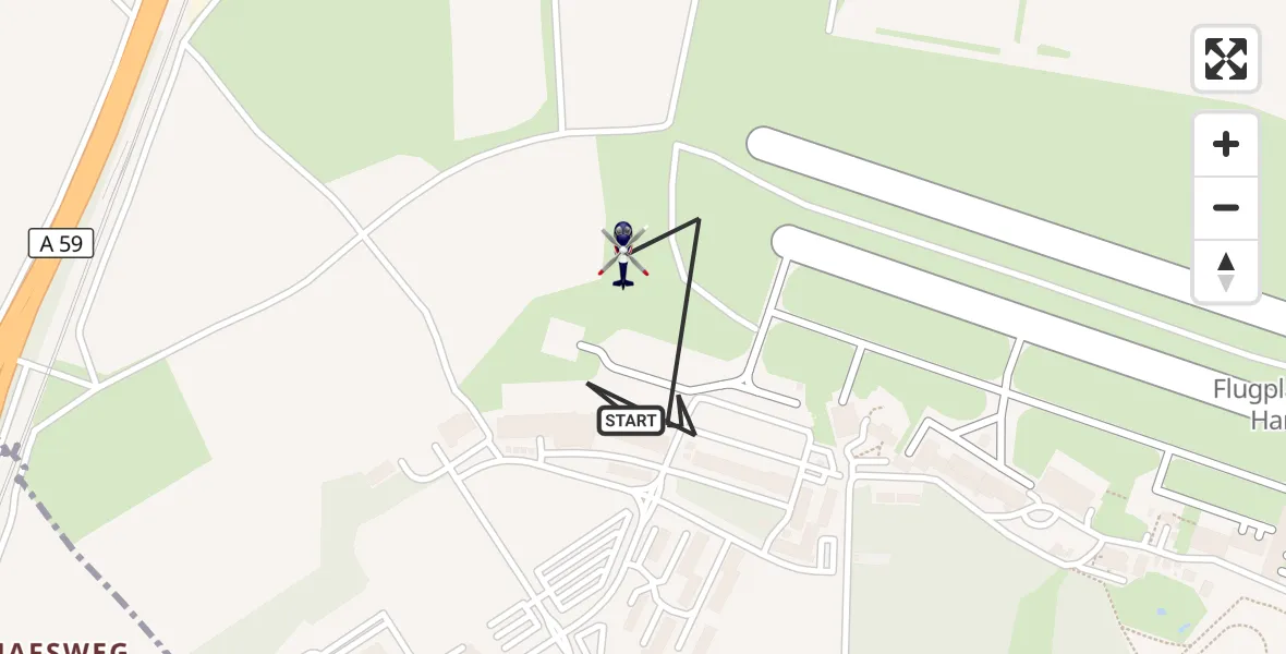 Flugroute Polizeihubschrauber Sankt Augustin - Sankt Augustin, 29 April 2026, 04:53