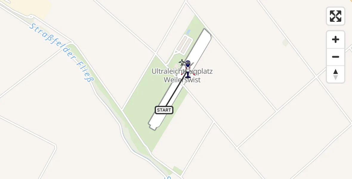 Flugroute Polizeihubschrauber Weilerswist UL - Weilerswist UL, 29 April 2026, 08:02