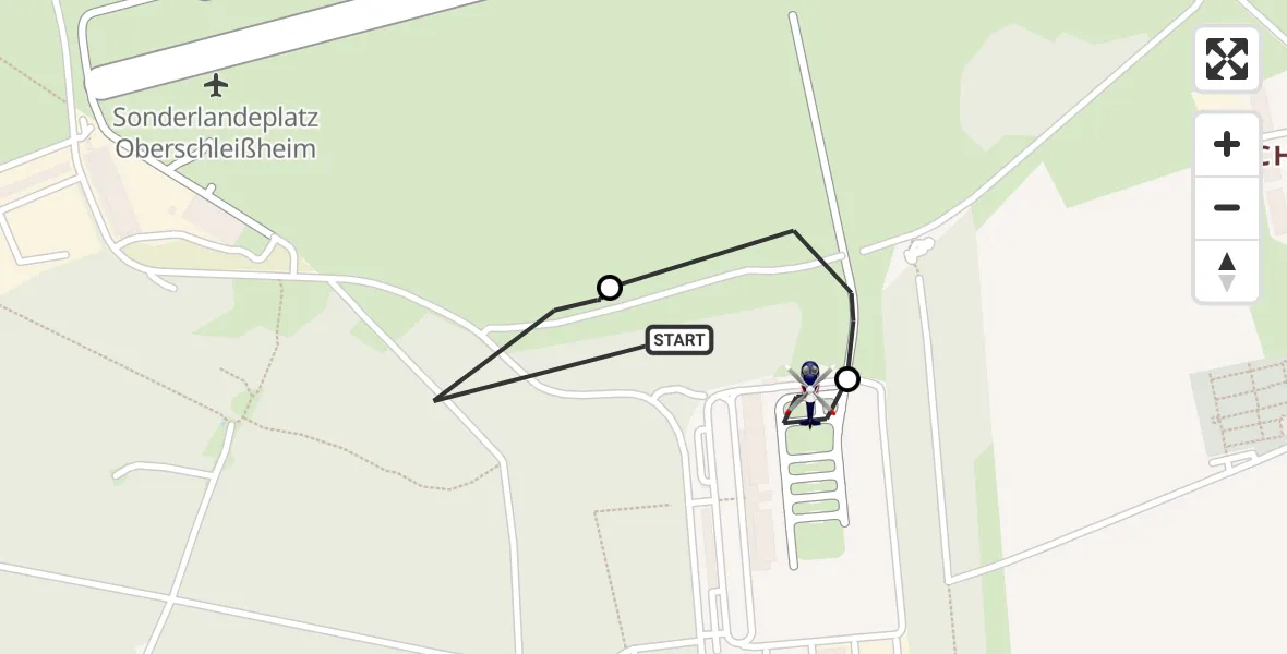 Flugroute Polizeihubschrauber Oberschleißheim - Oberschleißheim, 29 April 2026, 08:05