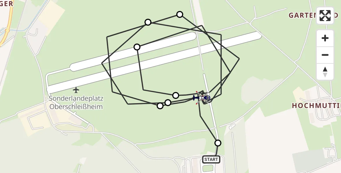 Flugroute Polizeihubschrauber Oberschleißheim - Oberschleissheim Hubschrauberlandeplatz, 29 April 2026, 08:36