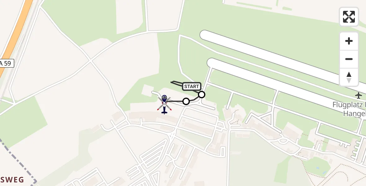 Flugroute Polizeihubschrauber Sankt Augustin - Sankt Augustin, 29 April 2026, 09:24