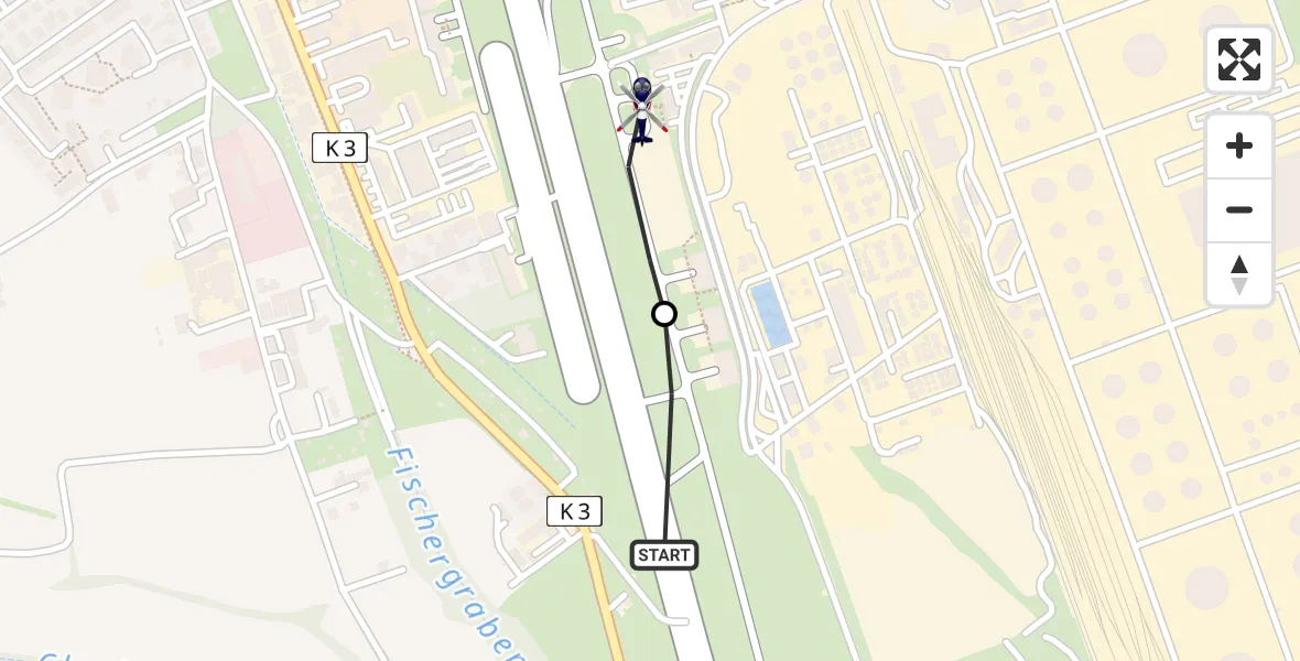 Flugroute Polizeihubschrauber Speyer - Speyer Flugplatz, 29 April 2026, 09:52