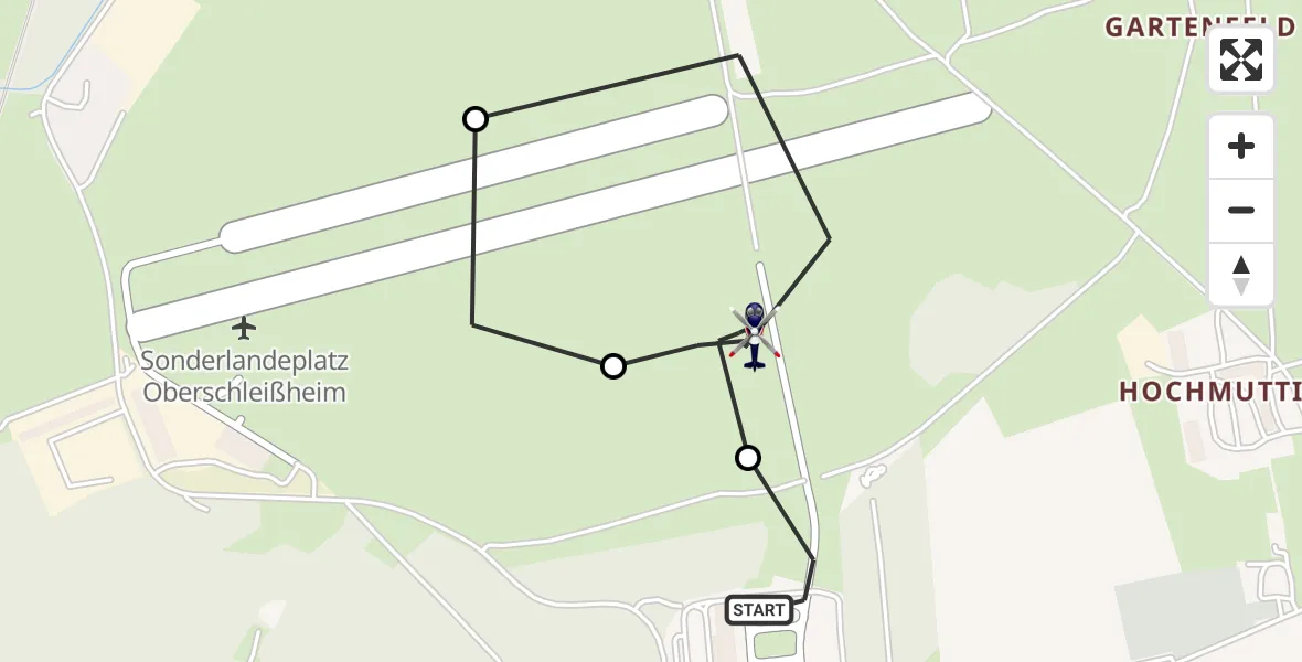Flugroute Polizeihubschrauber Oberschleißheim - Oberschleissheim Hubschrauberlandeplatz, 29 April 2026, 11:13