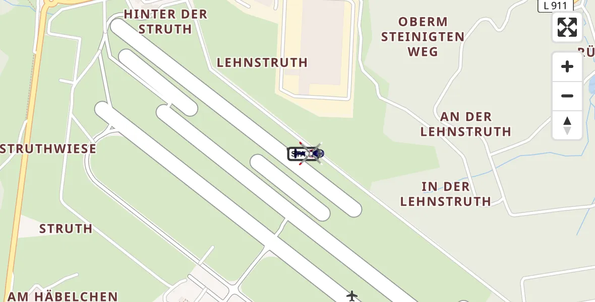 Flugroute Polizeihubschrauber Siegerland Flughafen - Siegerland Flughafen, 29 April 2026, 12:46
