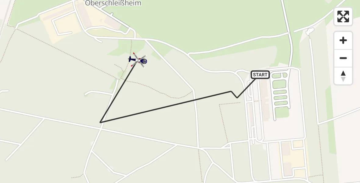 Flugroute Polizeihubschrauber Oberschleißheim - Oberschleißheim, 29 April 2026, 12:52