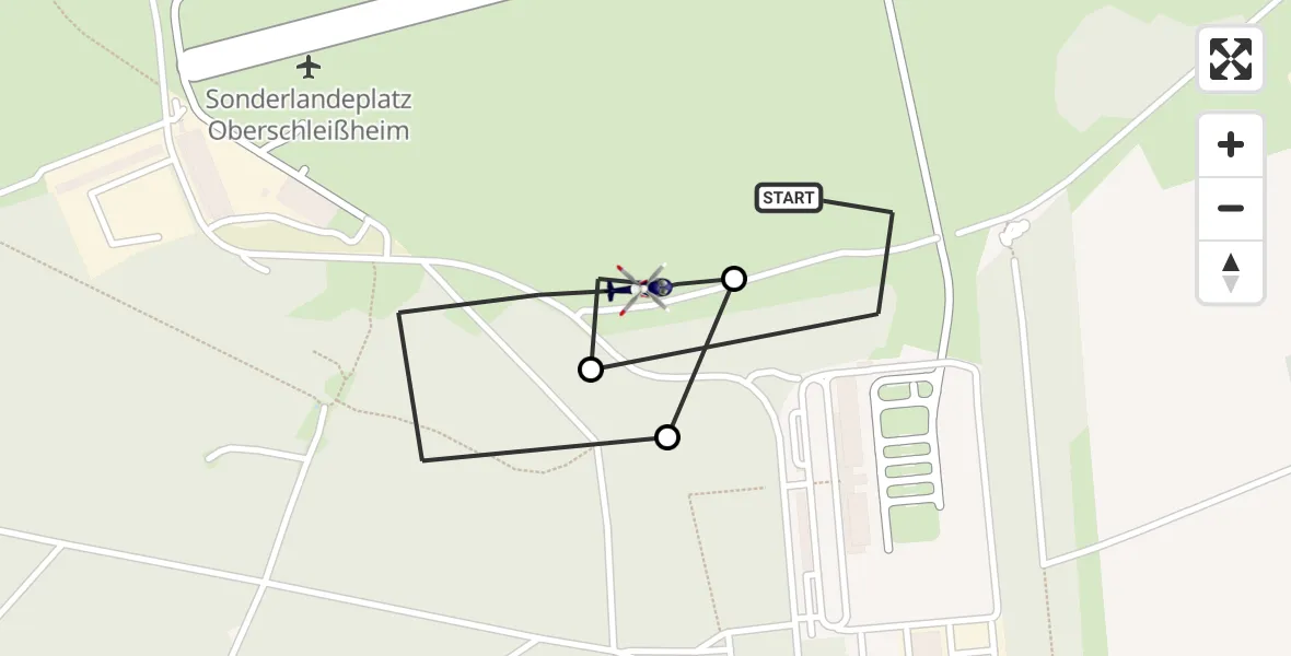 Flugroute Polizeihubschrauber Oberschleissheim Hubschrauberlandeplatz - Oberschleißheim, 29 April 2026, 13:21