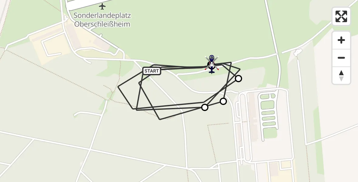 Flugroute Polizeihubschrauber Oberschleißheim - Oberschleissheim Hubschrauberlandeplatz, 29 April 2026, 13:27