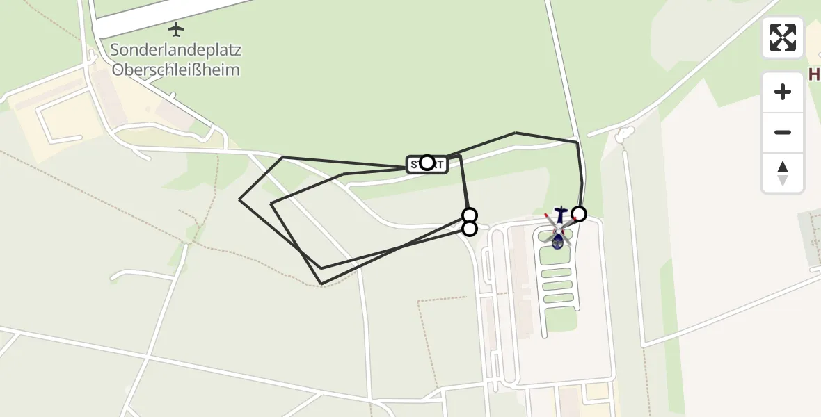 Flugroute Polizeihubschrauber Oberschleissheim Hubschrauberlandeplatz - Oberschleißheim, 29 April 2026, 13:39