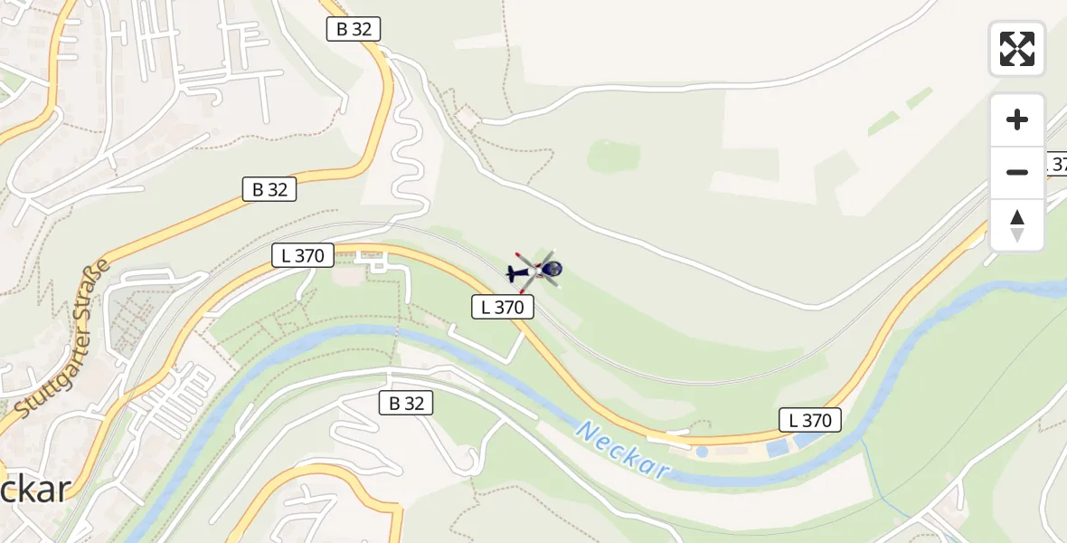 Flugroute Polizeihubschrauber Horb am Neckar - Horb am Neckar, 29 April 2026, 13:46