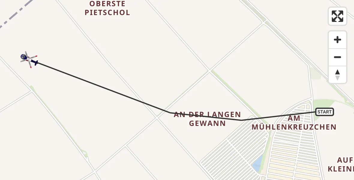 Flugroute Polizeihubschrauber Zülpich - Zülpich, 30 April 2026, 08:56