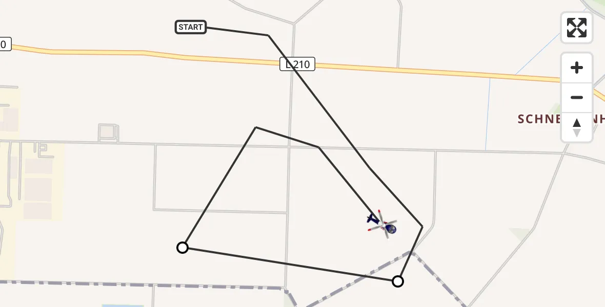 Flugroute Polizeihubschrauber Weilerswist - Weilerswist, 30 April 2026, 09:03