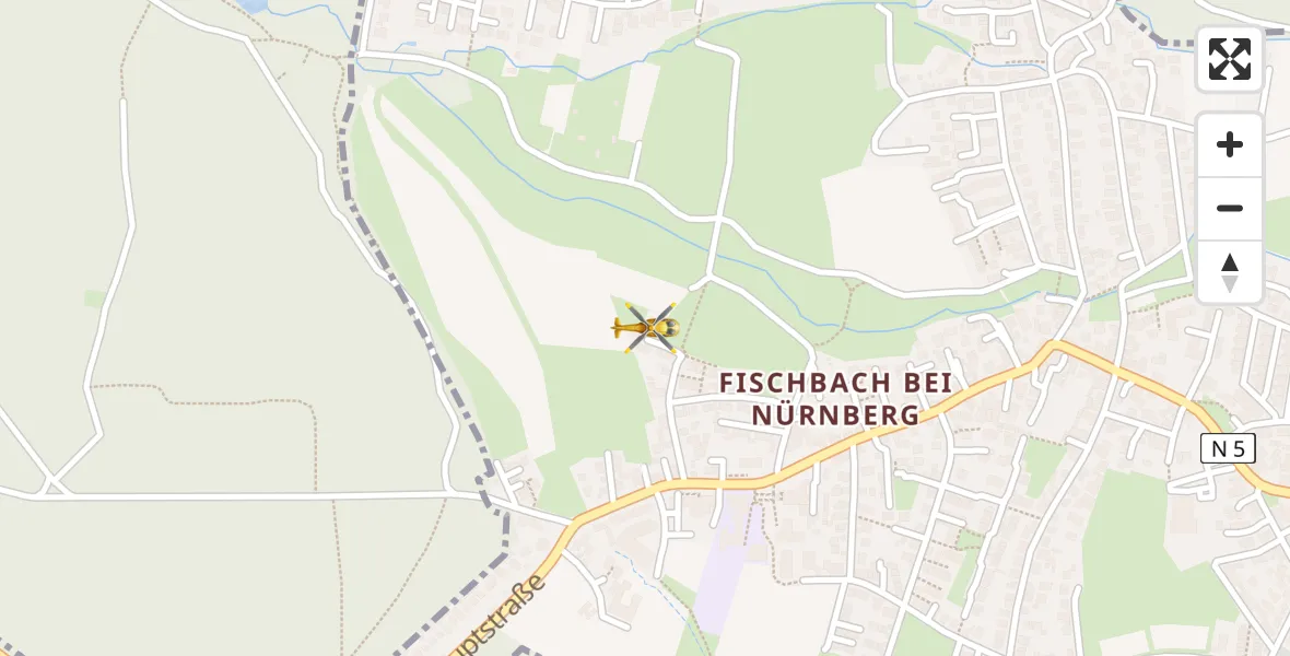 Flugroute Rettungshubschrauber Nürnberg - Nürnberg, 30 April 2026, 09:21