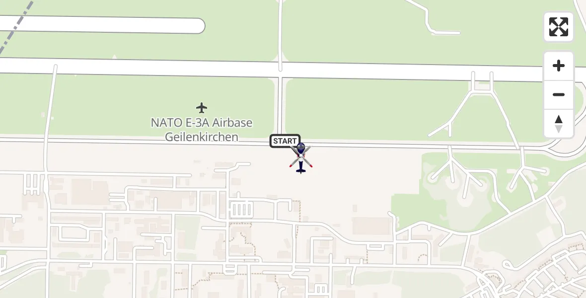 Flugroute Polizeihubschrauber Militärflugplatz Geilenkirchen - Militärflugplatz Geilenkirchen, 30 April 2026, 09:27