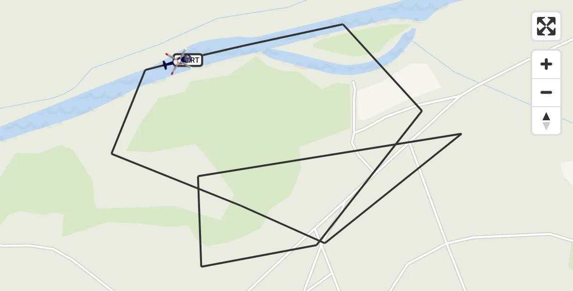 Flugroute Polizeihubschrauber Liebenwalde - Liebenwalde, 30 April 2026, 09:41