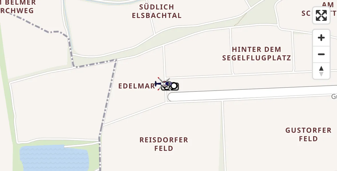 Flugroute Polizeihubschrauber Grevenbroich - Grevenbroich, 30 April 2026, 09:54