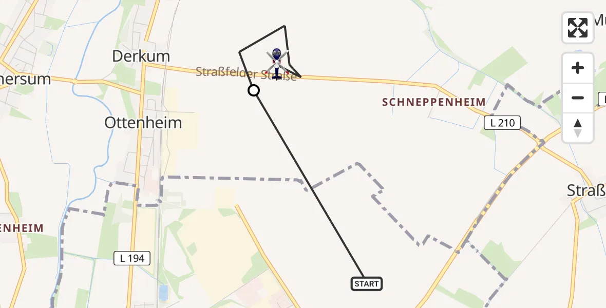 Flugroute Polizeihubschrauber Euskirchen - Weilerswist, 30 April 2026, 12:09