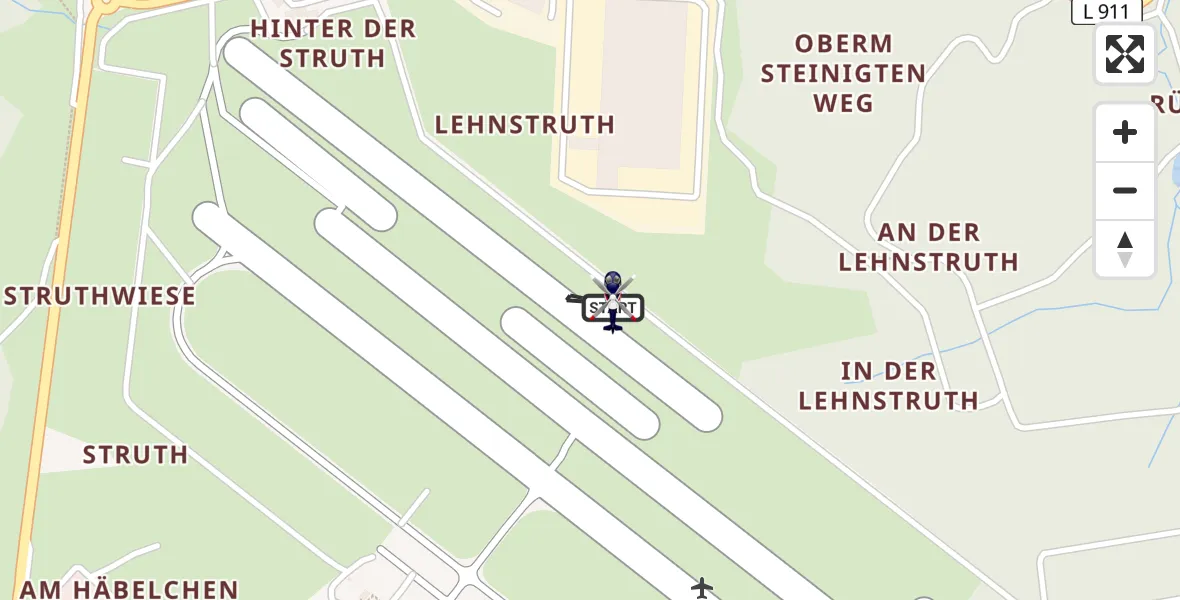 Flugroute Polizeihubschrauber Siegerland Flughafen - Siegerland Flughafen, 30 April 2026, 12:21