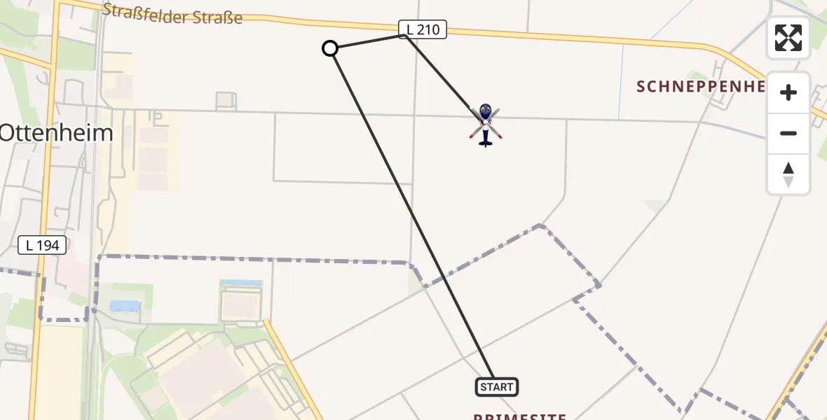 Flugroute Polizeihubschrauber Euskirchen - Weilerswist, 30 April 2026, 13:10