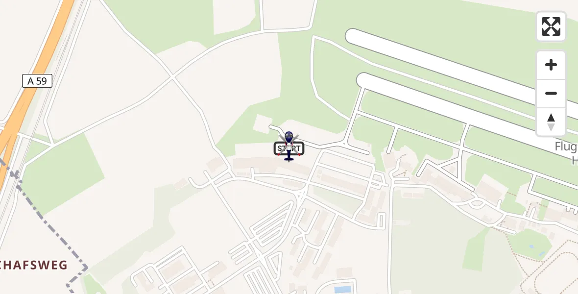 Flugroute Polizeihubschrauber Sankt Augustin - Sankt Augustin, 30 April 2026, 13:24