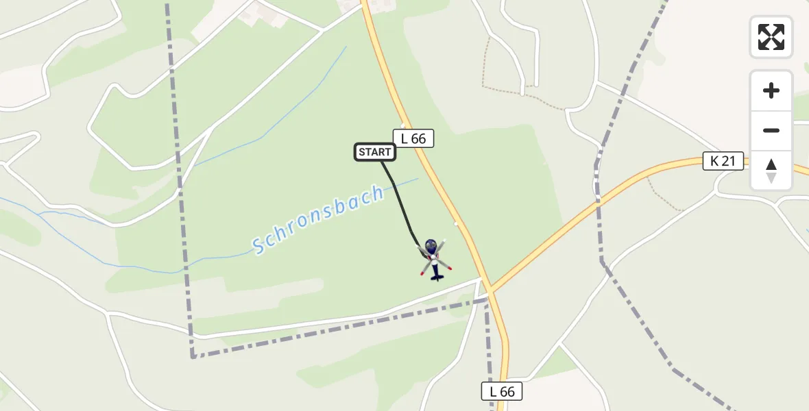 Flugroute Polizeihubschrauber Steineberg - Steineberg, 30 April 2026, 17:45