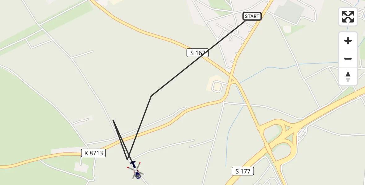 Flugroute Polizeihubschrauber Pirna - Pirna, 30 April 2026, 19:18